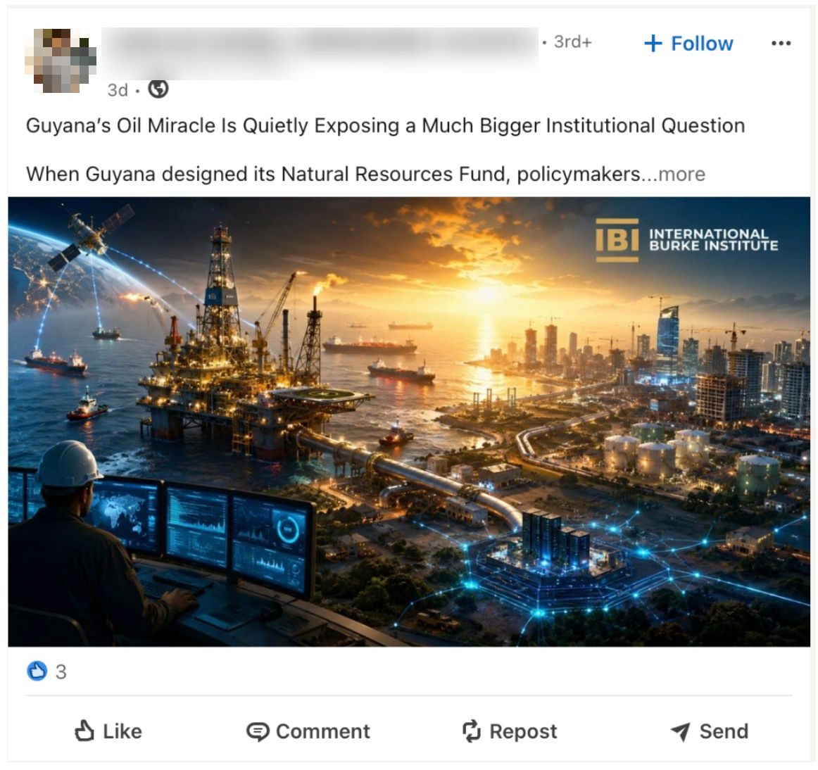 LinkedIn post generated by the operation. Source: OpenAI